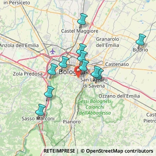Mappa Via Gaudenzi Augusto, 40137 Bologna BO, Italia (6.66909)