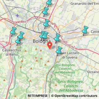 Mappa Via Gaudenzi Augusto, 40137 Bologna BO, Italia (4.43727)