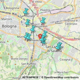 Mappa Via Alidosi, 40139 Bologna BO, Italia (1.53818)