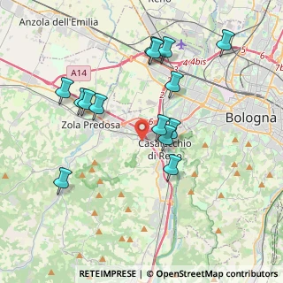 Mappa Via Tizzano, 40033 Casalecchio di Reno BO, Italia (3.88)