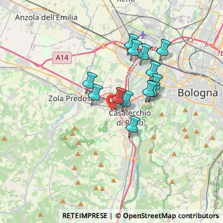 Mappa Via Tizzano, 40033 Casalecchio di Reno BO, Italia (2.99308)