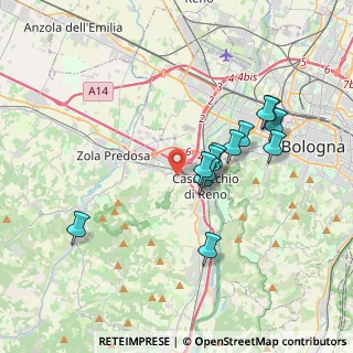 Mappa Via Tizzano, 40033 Casalecchio di Reno BO, Italia (3.30692)
