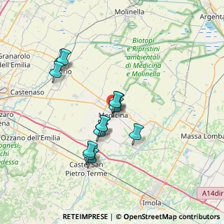 Mappa Via Licurgo Fava, 40059 Medicina BO, Italia (6.21538)
