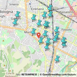 Mappa Via Gaetano Giordani, 40137 Bologna BO, Italia (1.0065)
