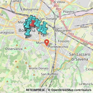 Mappa Via Gaetano Giordani, 40137 Bologna BO, Italia (2.0835)