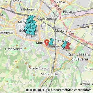 Mappa Via Gaetano Giordani, 40137 Bologna BO, Italia (2.06941)