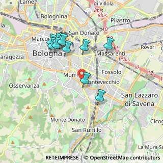 Mappa Via Gaetano Giordani, 40137 Bologna BO, Italia (1.82545)