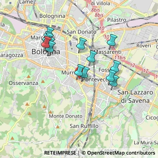 Mappa Via Gaetano Giordani, 40137 Bologna BO, Italia (1.78643)