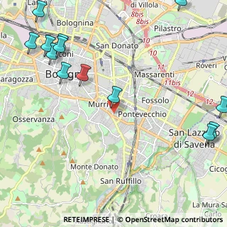 Mappa Via Gaetano Giordani, 40137 Bologna BO, Italia (3.20308)