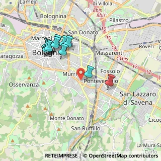 Mappa Via Gaetano Giordani, 40137 Bologna BO, Italia (1.915)