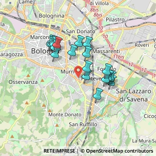 Mappa Via Gaetano Giordani, 40137 Bologna BO, Italia (1.607)