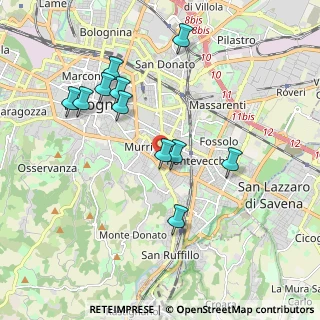 Mappa Via Gaetano Giordani, 40137 Bologna BO, Italia (1.90818)