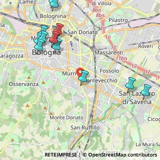Mappa Via Gaetano Giordani, 40137 Bologna BO, Italia (2.74077)