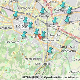 Mappa Via Gaetano Giordani, 40137 Bologna BO, Italia (2.63214)