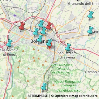 Mappa Via Gaetano Giordani, 40137 Bologna BO, Italia (5.02538)