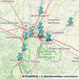 Mappa Via Gaetano Giordani, 40137 Bologna BO, Italia (6.66909)