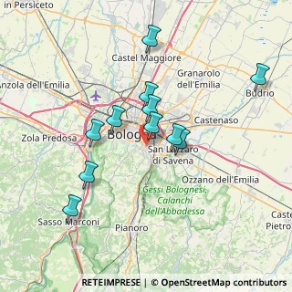 Mappa Via Gianlodovico Bianconi, 40137 Bologna BO, Italia (6.66636)