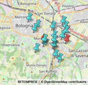 Mappa Via Gianlodovico Bianconi, 40137 Bologna BO, Italia (1.33947)