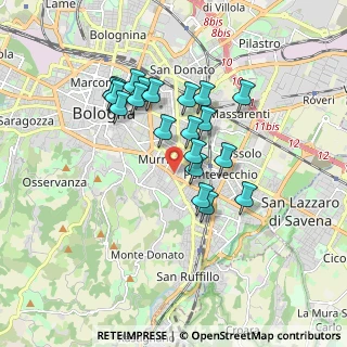 Mappa Via Gianlodovico Bianconi, 40137 Bologna BO, Italia (1.5155)