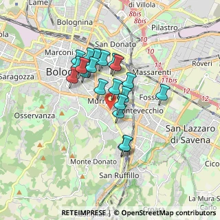 Mappa Via Gianlodovico Bianconi, 40137 Bologna BO, Italia (1.3715)