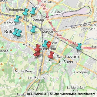 Mappa Via Savona, 40139 Bologna BO, Italia (2.23583)