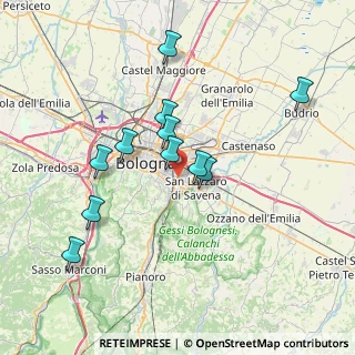 Mappa Via Savona, 40139 Bologna BO, Italia (6.89909)