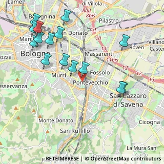 Mappa Via Gaspare Nadi, 40137 Bologna BO, Italia (2.42733)