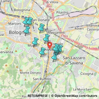 Mappa Via Guazzaloca, 40123 Bologna BO, Italia (1.47)