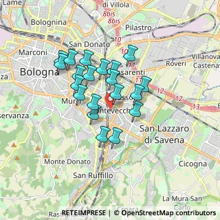 Mappa Via Guazzaloca, 40123 Bologna BO, Italia (1.414)