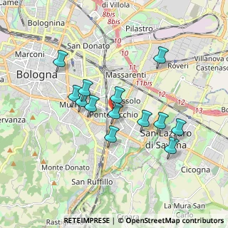 Mappa Via Benozzo Gozzoli, 40139 Bologna BO, Italia (1.58692)