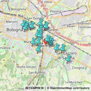 Mappa Via Benozzo Gozzoli, 40139 Bologna BO, Italia (1.461)