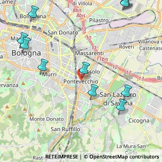 Mappa Via Benozzo Gozzoli, 40139 Bologna BO, Italia (3.18917)
