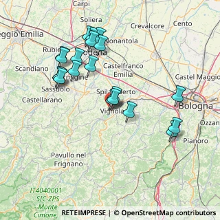 Mappa Via Garavini, 41058 Vignola MO, Italia (15.5595)