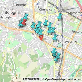 Mappa Via Massimiliano Angelelli, 40137 Bologna BO, Italia (0.9255)