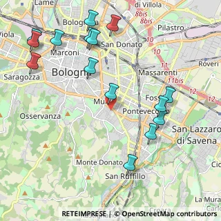 Mappa Via Massimiliano Angelelli, 40137 Bologna BO, Italia (2.54267)