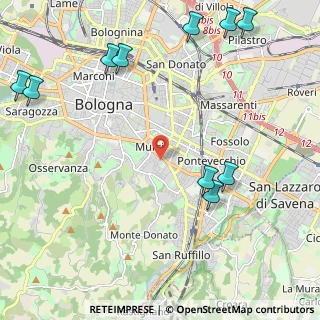 Mappa Via Massimiliano Angelelli, 40137 Bologna BO, Italia (3.12636)