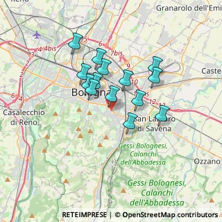 Mappa Via Massimiliano Angelelli, 40137 Bologna BO, Italia (2.74286)