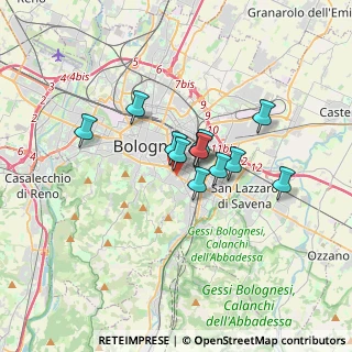 Mappa Via Massimiliano Angelelli, 40137 Bologna BO, Italia (2.34583)