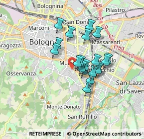 Mappa Via Massimiliano Angelelli, 40137 Bologna BO, Italia (1.295)