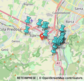 Mappa Via Achille Grandi, 40033 Casalecchio di Reno BO, Italia (1.503)