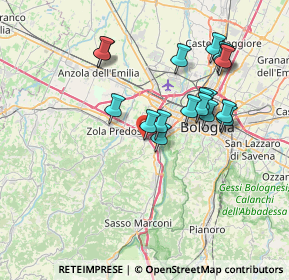 Mappa Via Achille Grandi, 40033 Casalecchio di Reno BO, Italia (6.84889)