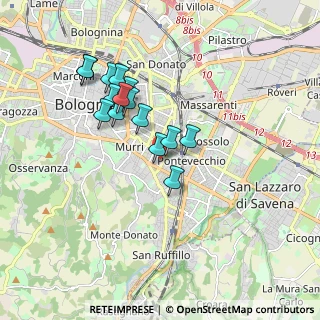 Mappa Via Giuseppe Ruggi, 40137 Bologna BO, Italia (1.57133)