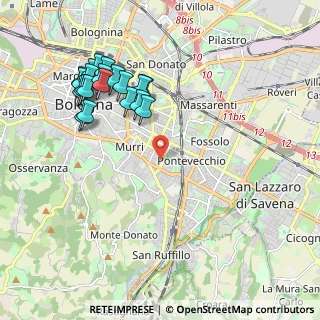 Mappa Via Giuseppe Ruggi, 40137 Bologna BO, Italia (2.2425)