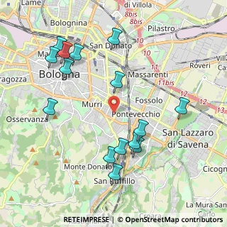 Mappa Via Giuseppe Ruggi, 40137 Bologna BO, Italia (2.24)