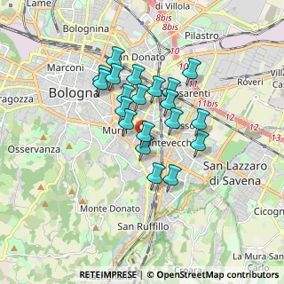 Mappa Via Giuseppe Ruggi, 40137 Bologna BO, Italia (1.3585)