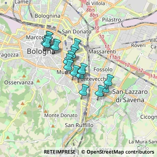 Mappa Via Giuseppe Ruggi, 40137 Bologna BO, Italia (1.453)