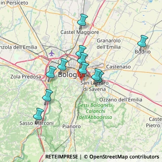Mappa Via Giuseppe Ruggi, 40137 Bologna BO, Italia (6.68545)