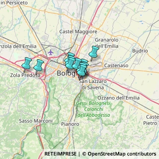 Mappa Via Giuseppe Ruggi, 40137 Bologna BO, Italia (3.61455)
