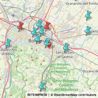 Mappa Via Giuseppe Ruggi, 40137 Bologna BO, Italia (5.07538)