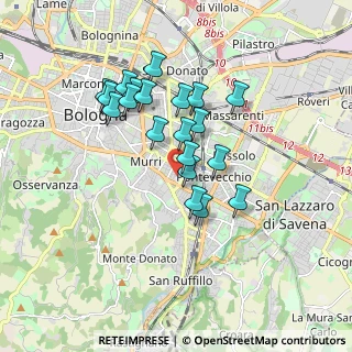 Mappa Via Umberto Monari, 40137 Bologna BO, Italia (1.5055)